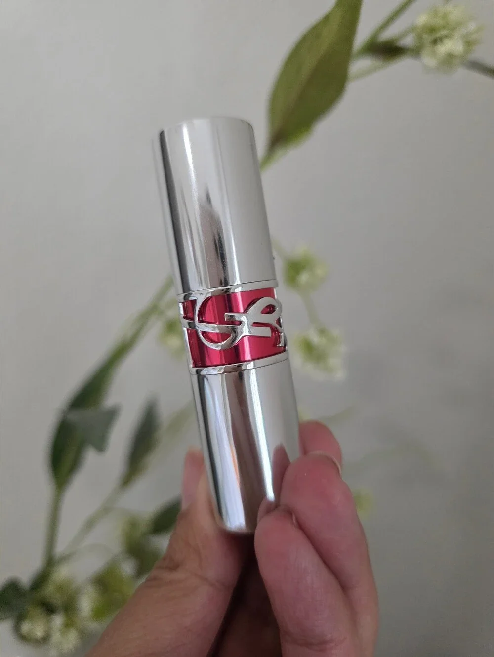 YSL Loveshine Candy Glaze Lip Gloss Stick #15 Showcasing Nude